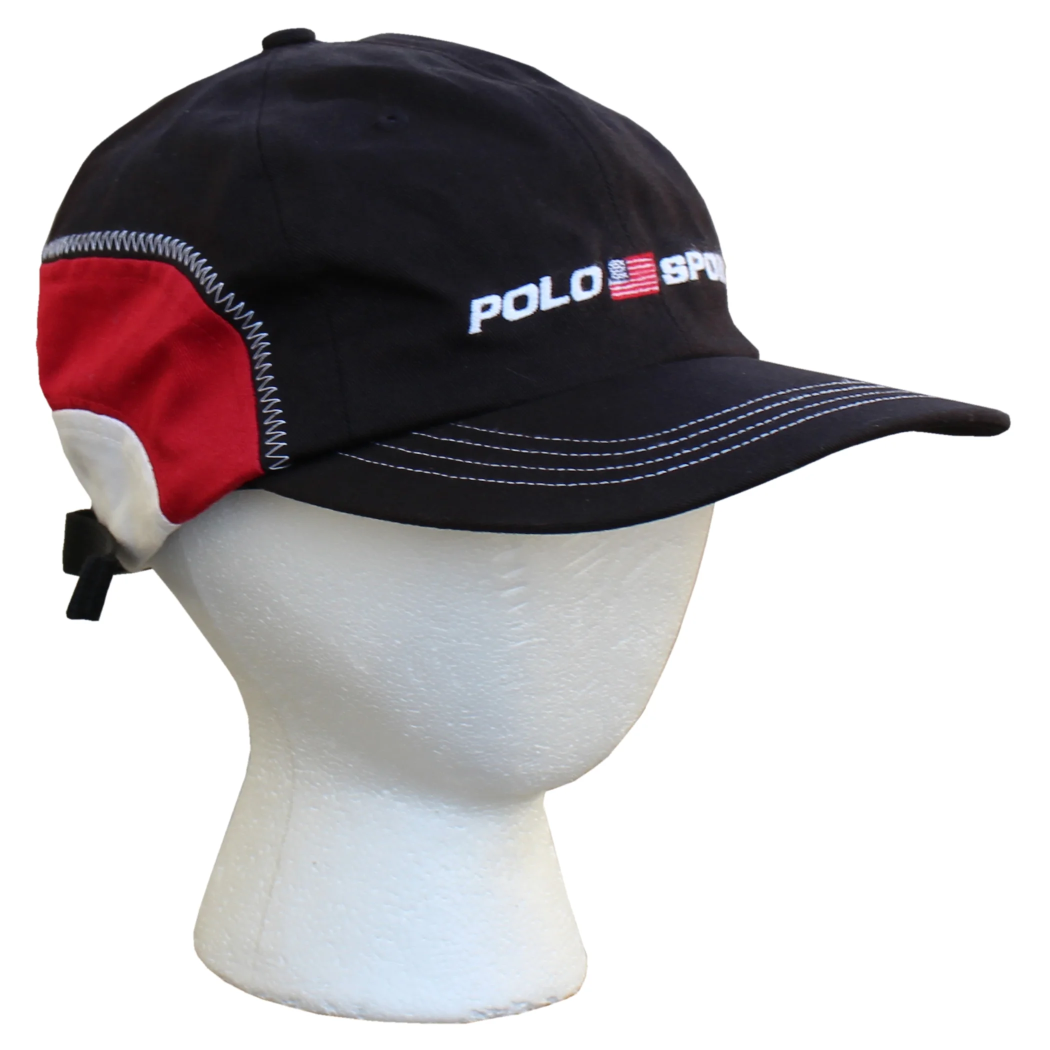帽子 90s Polo Sport hat Polo Sport Ralph Lauren Vintage 90s Rare Red Dad Hat Cap